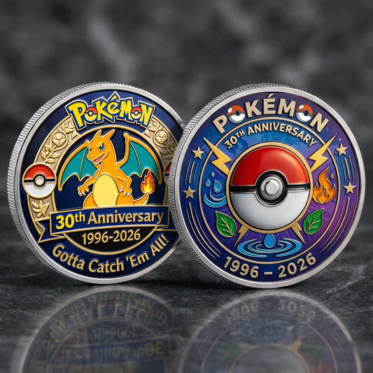 Poke 30th Anniversary Charizard Collector Edition Printed Coin