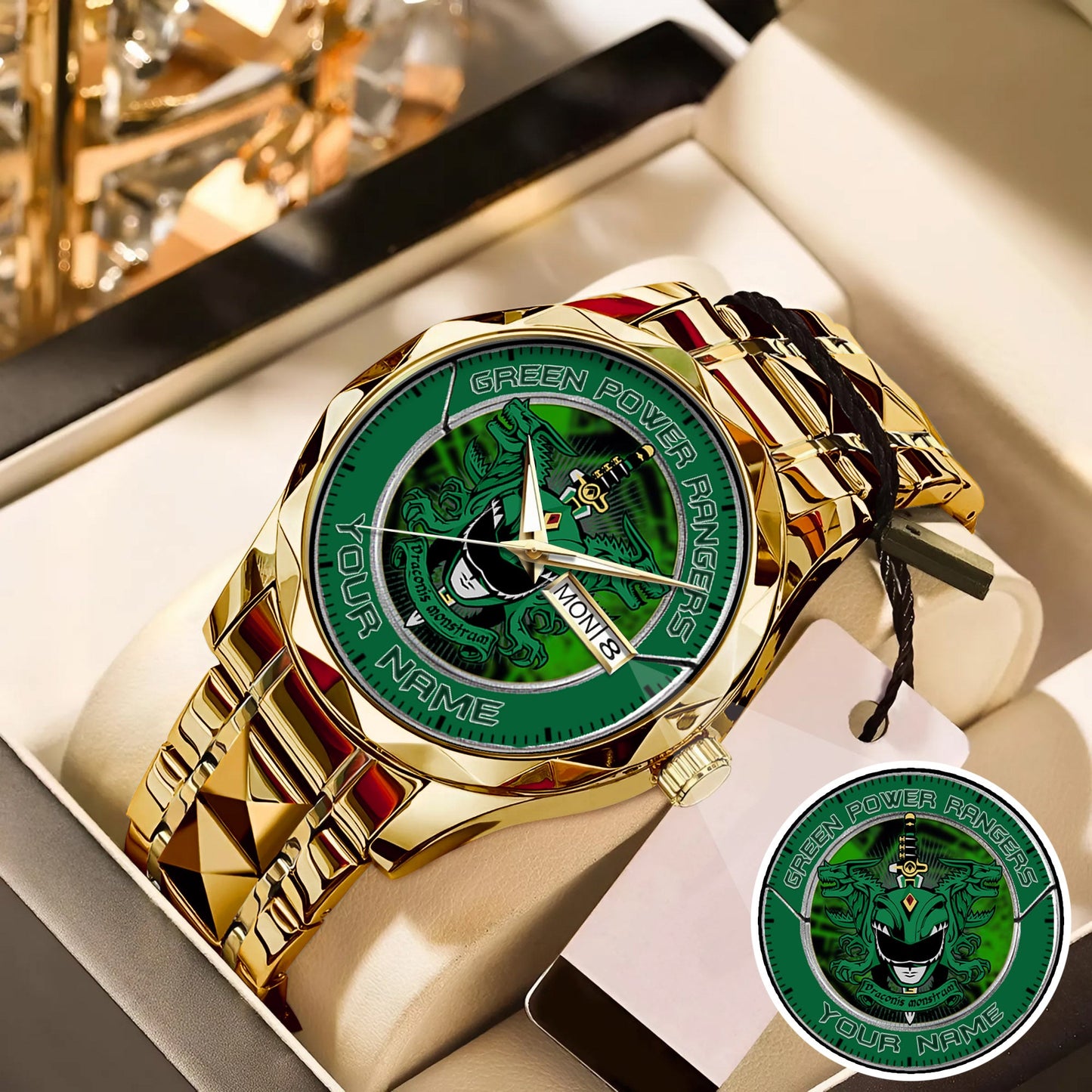 Mighty Morphin Power Rangers Dragonzord Custom Name Watch