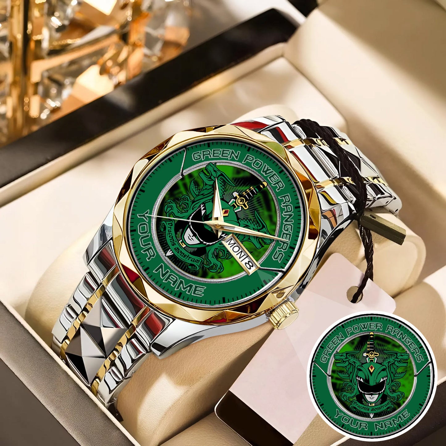 Mighty Morphin Power Rangers Dragonzord Custom Name Watch
