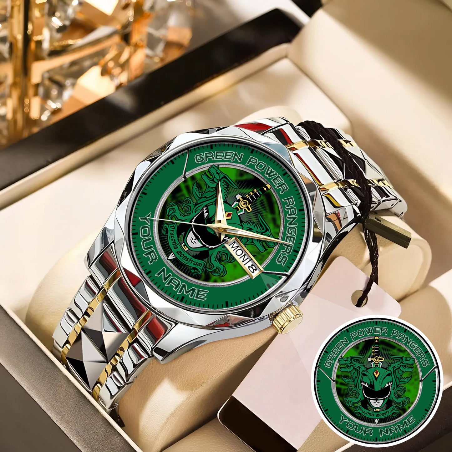 Mighty Morphin Power Rangers Dragonzord Custom Name Watch