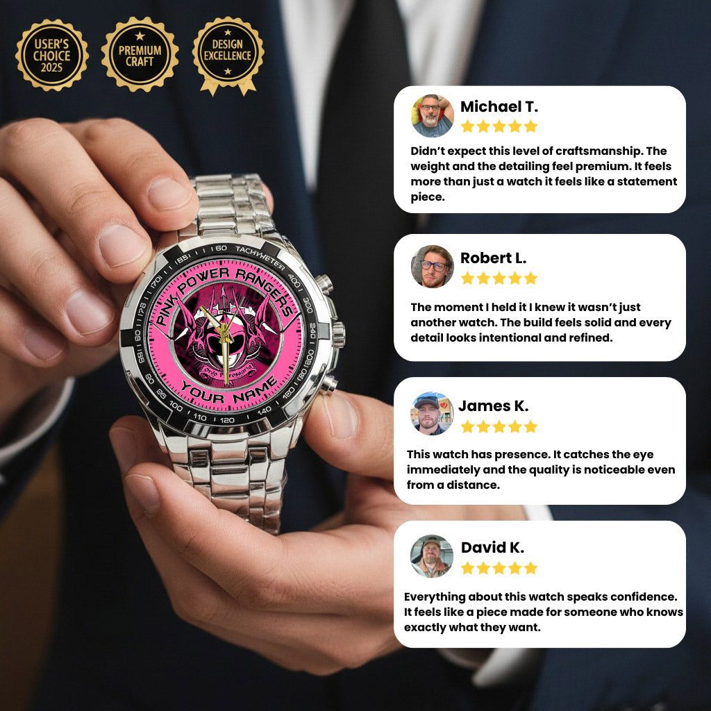 Mighty Morphin Power Rangers Pterodactyl Custom Name Watch
