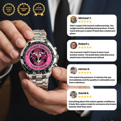 Mighty Morphin Power Rangers Pterodactyl Custom Name Watch