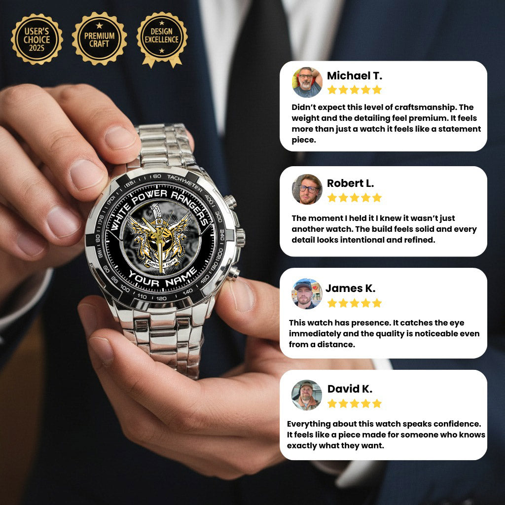 Mighty Morphin Power Rangers Tigerzord Custom Name Watch