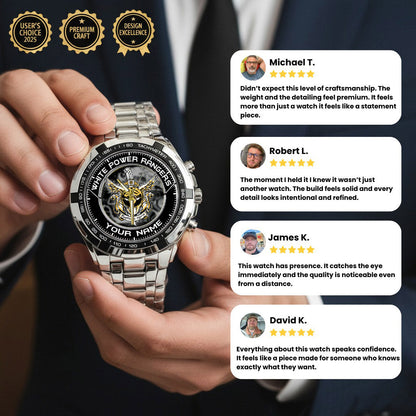 Mighty Morphin Power Rangers Tigerzord Custom Name Watch