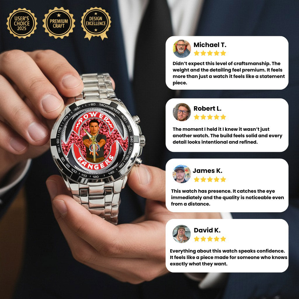 Mighty Morphin Power Rangers Custom Photo Watch